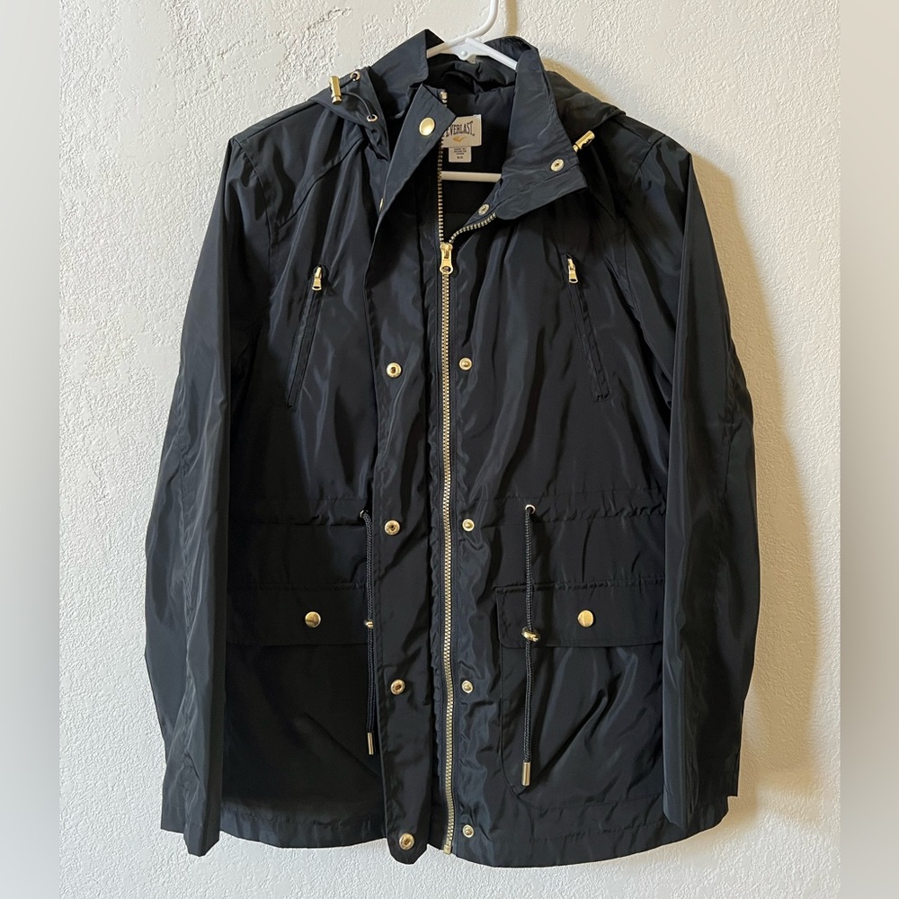 Black Everlast Rain jacket Size Small